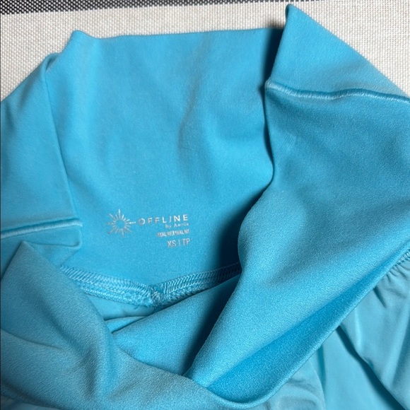 Aerie OFFLINE Real Me Crossover Flowy Women's Blue Shorts Size XS - Picture 3 of 8